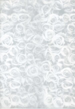 Printed Vellum A4 - Silver Rose Montage (Small)